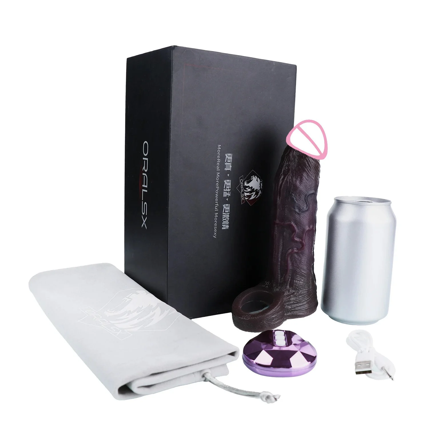 Black Vibrating Penis Enlargement Sleeve Supplier Adult Sex Toys10 Speed Vibration Male Dick Extend