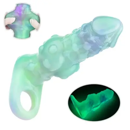 Dog Knot Silicone Sleeve Animal Dildo Penis Extender Sex Toys for Men Extender Condom Delay Ejaculation