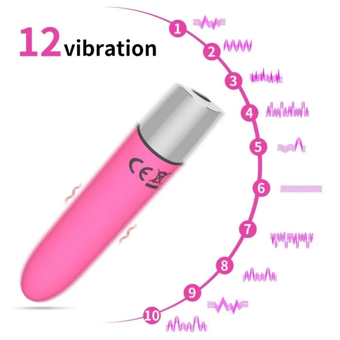 12-Speed Rechargeable USB Couples Sex Toys Wearable Rose Vibrator Panty Bullet Innovative 12-Speed USB Vibrator