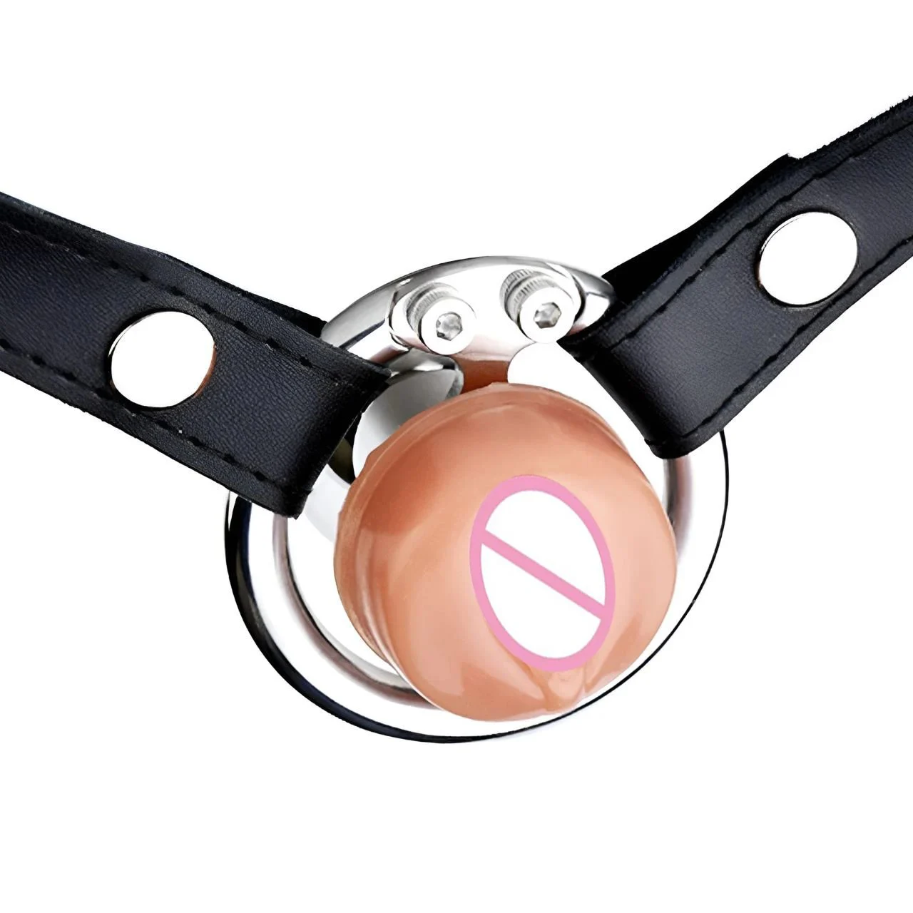 304 Stainless Steel Male Chastity Device with Simulated Vagina Cock Cage Invisible Lock Ring Sex Toy for Adult