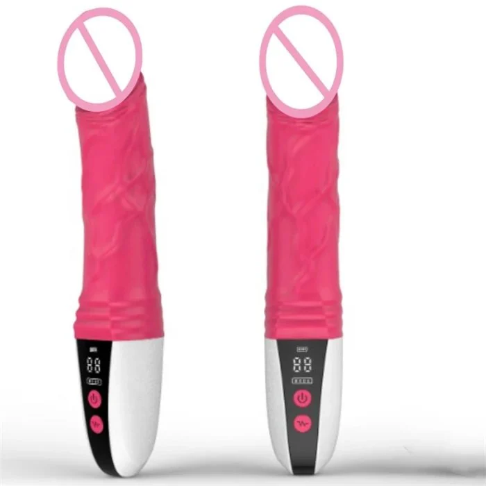 10-Frequency LED Vibrating Clitoral Dildo USB Power Adult Women's Sex Toys with G-Spot and Vaginal Vibrators