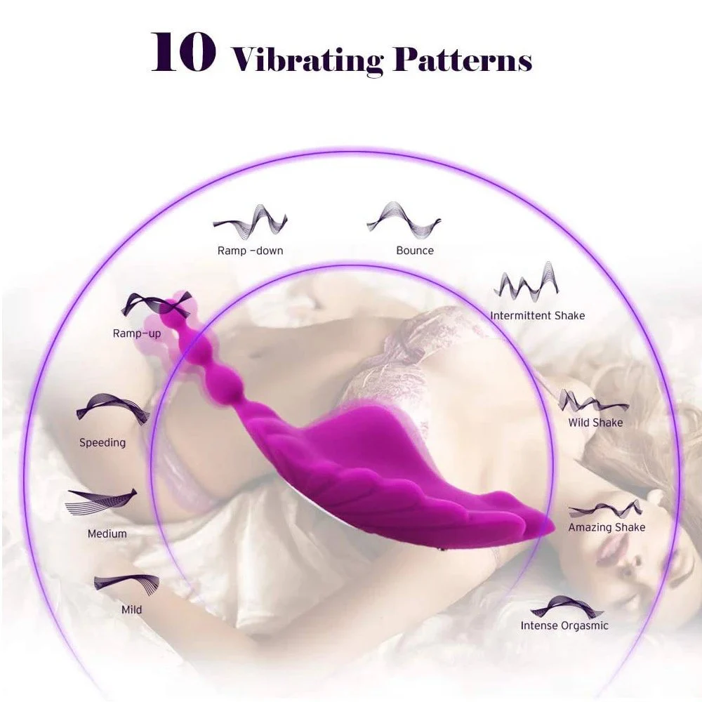 10 Vibrating Modes Vibrating Panties Remote Control Wearable Panty Vibrators Adult Sex Toys for Women