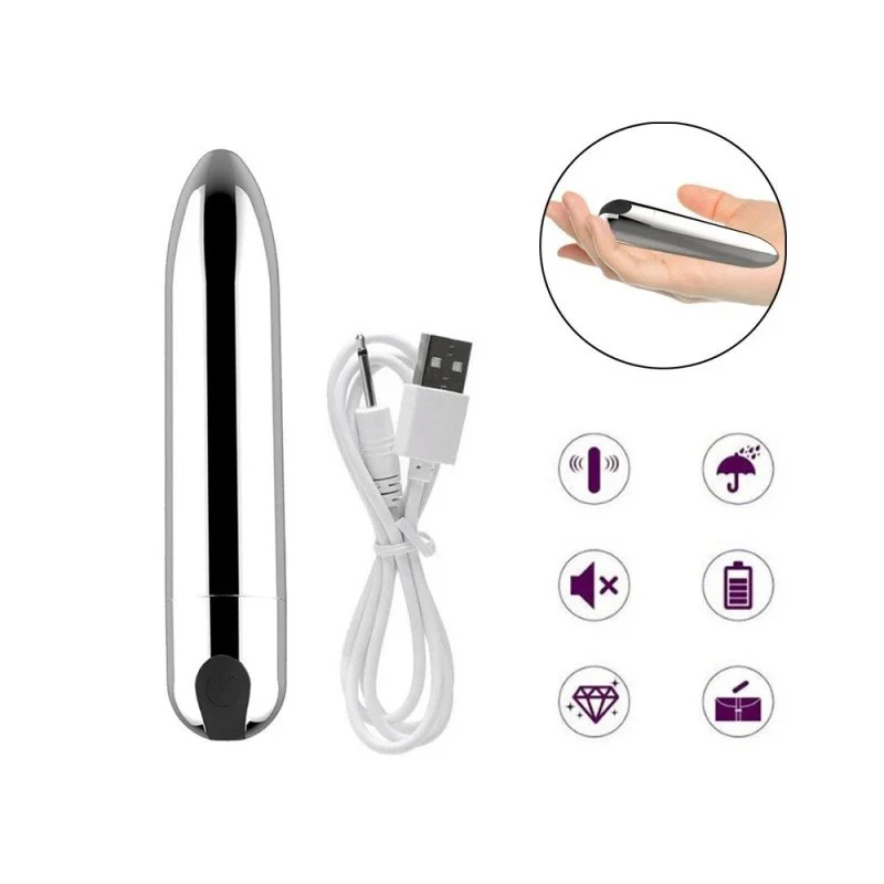 10-Mode Bullet Anal Plug Vibrator for Men and Women Sex Toy