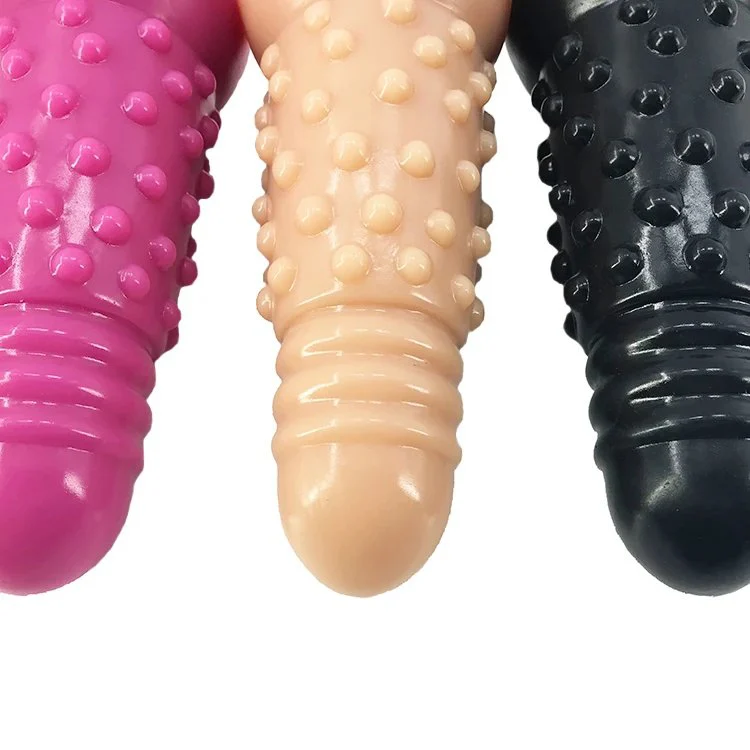 18cm 7 6.5cm Huge Thick Silicone Dildo Sex Toys Anal Butt Plug with Bumpy Dot Threaded Line for Exciting Sexual Pleasure