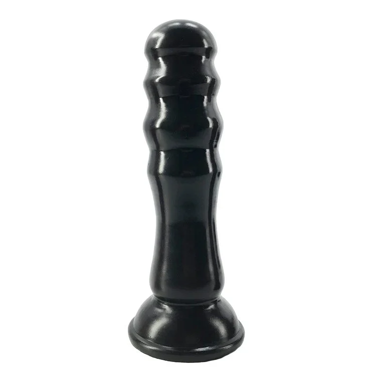 20.5cm 8 Thick 5cm Wave Shape Silicone Bamboo Dildo Huge Silicone Anal Butt Plug Black Boys Sex Toys for Anal Sex