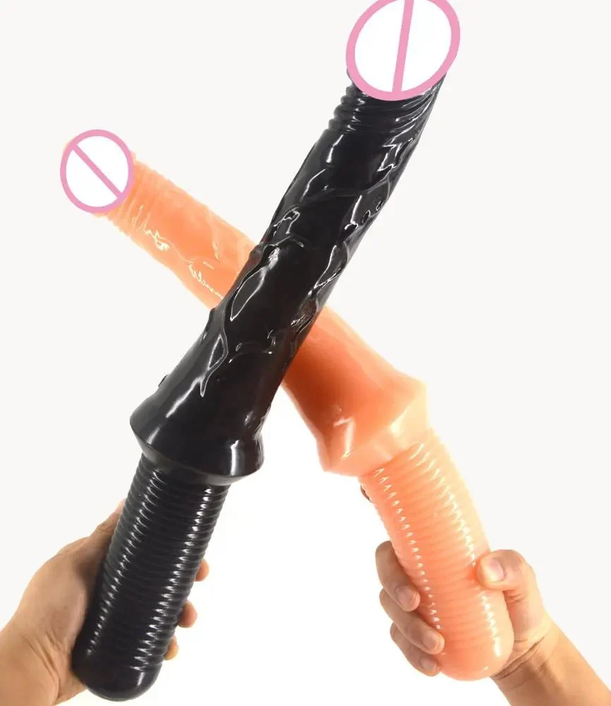 16 Inch Toys Sex Adult Dual Use Dildo Sword Long Thick Shaft Sword Dildo Plus Hilt Butt Plug Blade Dildo