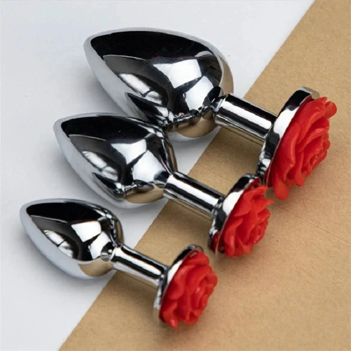 3pcs Adult Men's Metal Jewelry Butt Plugs for Anal Training and Sex Toys