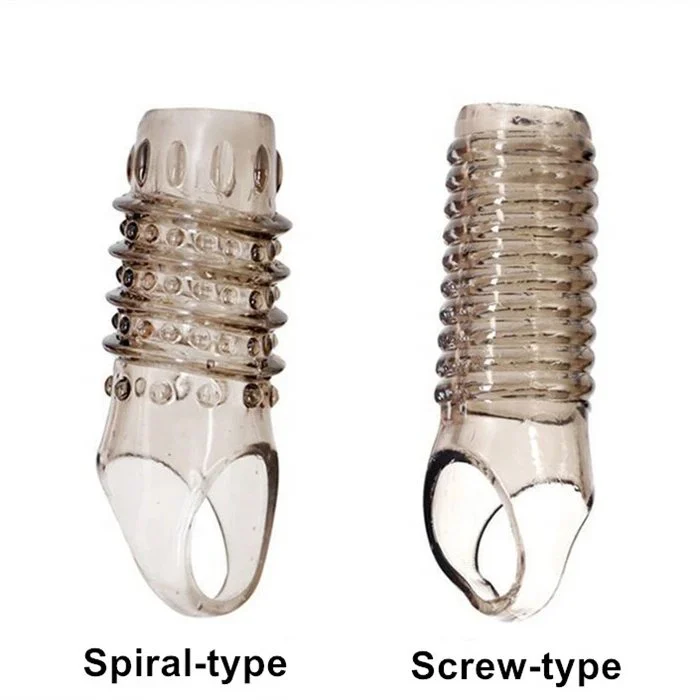 Crystal Soft TPE Crystal Sex Toys for Adults Men's Enhancement Penis Sleeve Silicone Cock Ring Adult Sex Product