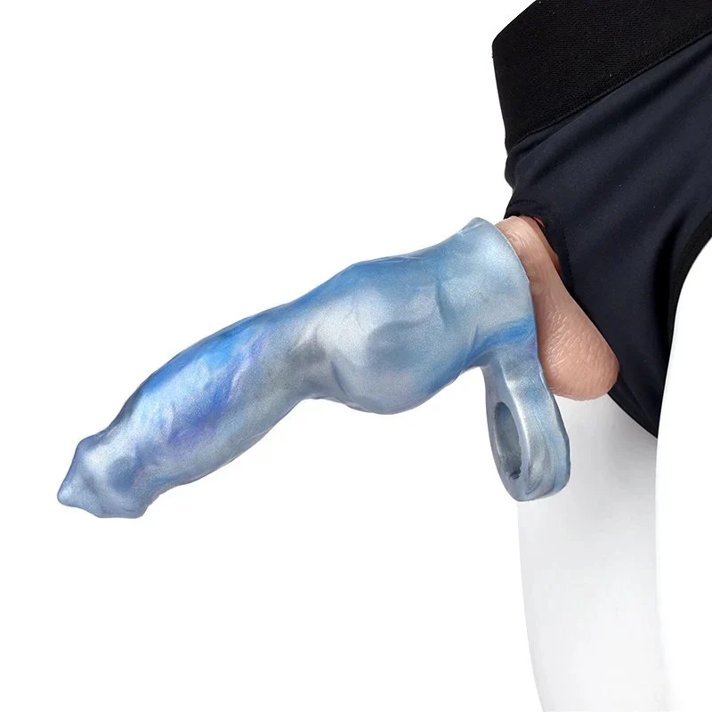 8 Inch Huge Animal Dog Dildo Penis Sleeve Liquid Silicone Sex Shop Toy