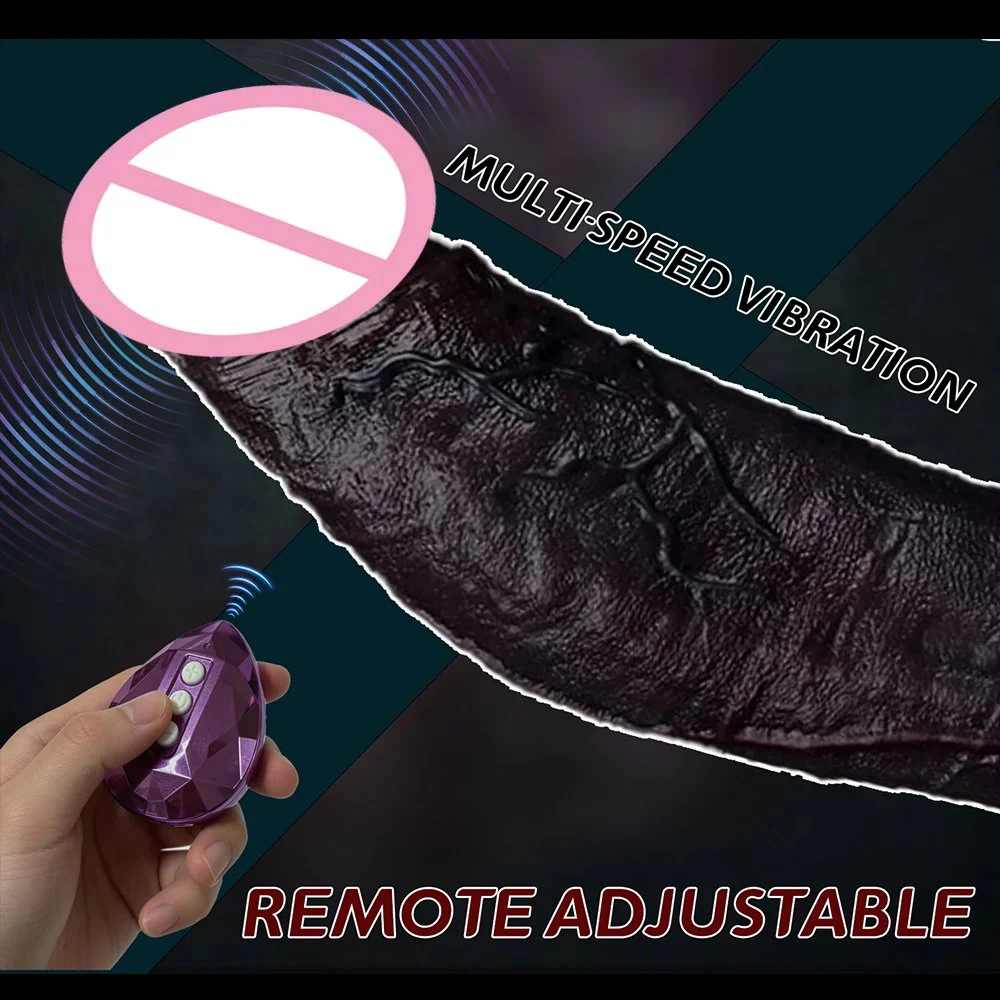 8.62 Inch Multi Frequency Vibrating Penis Extension Sleeve Soft Silicone Realistic Wearable Male Enhancer