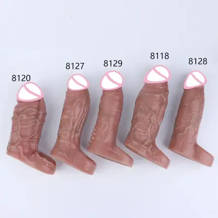 14-17cm Realistic Penis Sleeve Extender Big Cock Sleeve Male Dick Enlargement Delay Reusable Condom Men Sex Toys with Ring