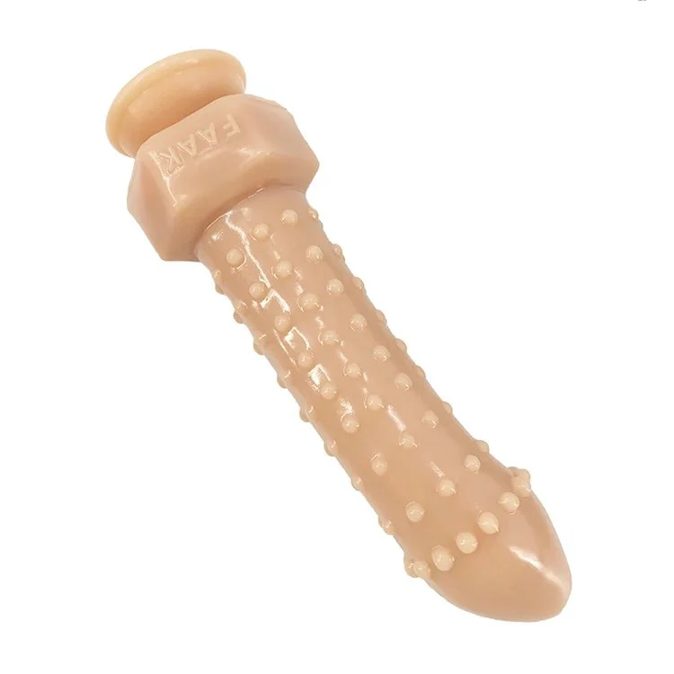 22cm 8.5 4.3cm Low Price Good Quality Silicone Dildo Bumpy Dot Anal Butt Plug Flesh Artificial Dildo Sex Toy for Men