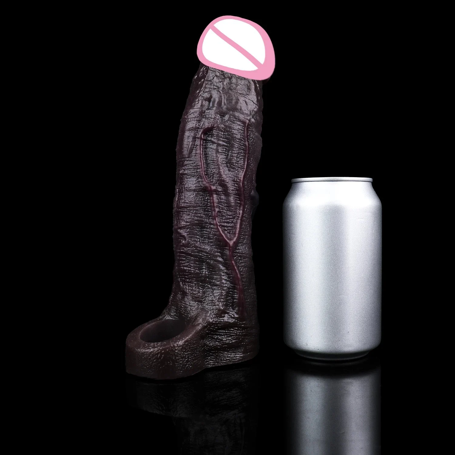 6 Best 10-Frequency Vibration Penis Sleeve Black Hollow Dildo Male Delay Ejaculation Sex Toys