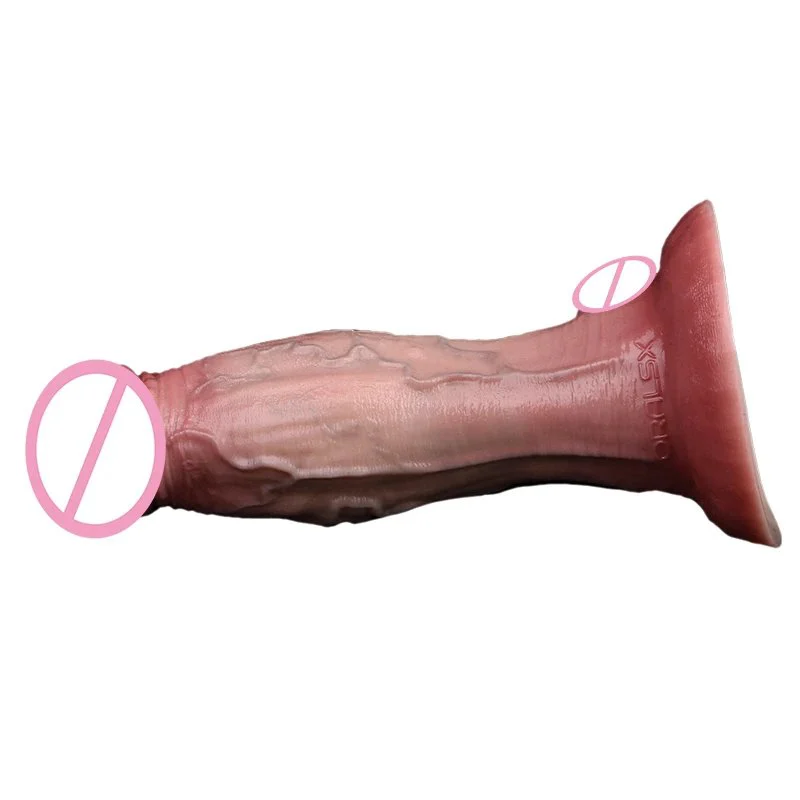 3D Precision Modeling Double-layer Simulation Technology Male Dildo Silicone Provides a Realistic Feel and Is Suitable