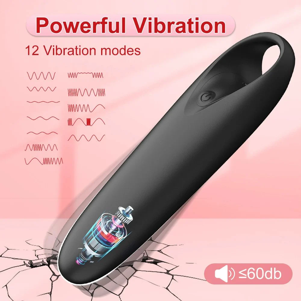 12 Frequency USB Finger Ring Vibrator Bullet Mini Handheld Vibrator Massager for Women Sex Toys