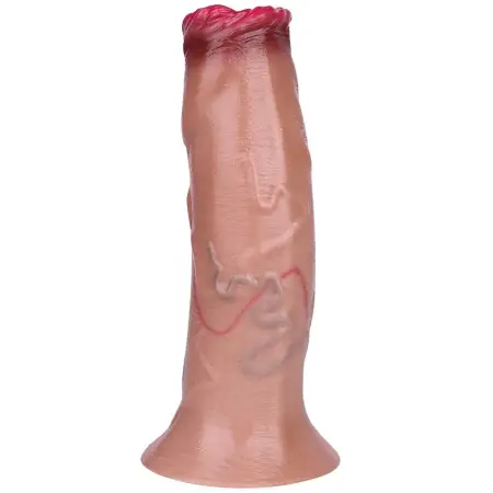6.5 Inch Skin Color Ovipositor G Spot Dildo with Veins Textures Thick Silicone Adult Erotic Realistic Dildo for Women