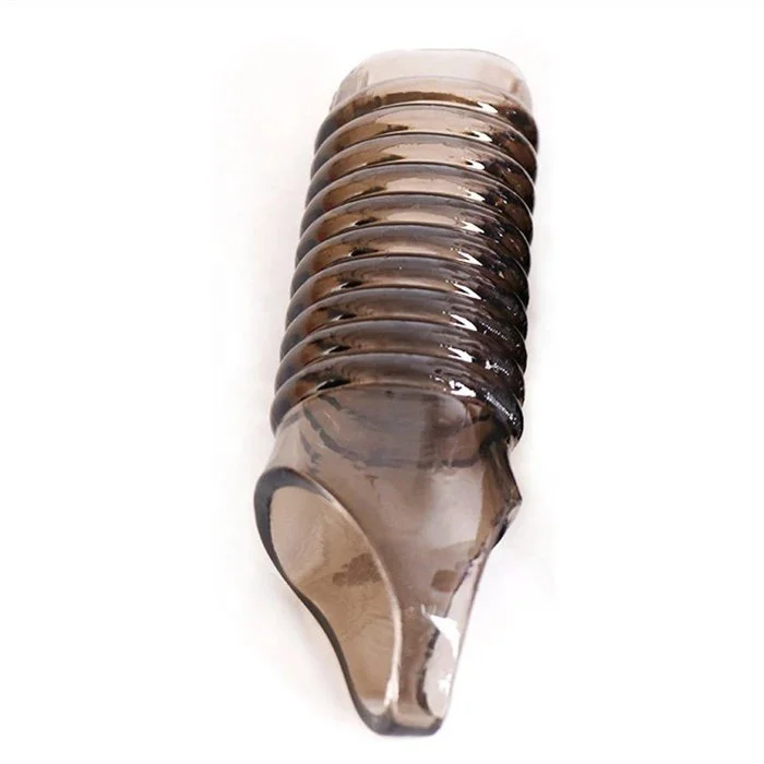 Crystal Soft TPE Crystal Sex Toys for Adults Men's Enhancement Penis Sleeve Silicone Cock Ring Adult Sex Product