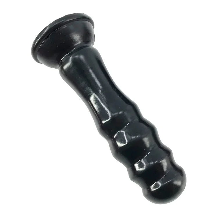 20.5cm 8 Thick 5cm Wave Shape Silicone Bamboo Dildo Huge Silicone Anal Butt Plug Black Boys Sex Toys for Anal Sex