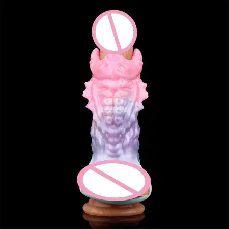 Fantasy Dragon Head Modeling Penis Monster Cock Sleeve Soft Sheath Stretchable Enlarge Sex Toys Dildo Sleeve for Male