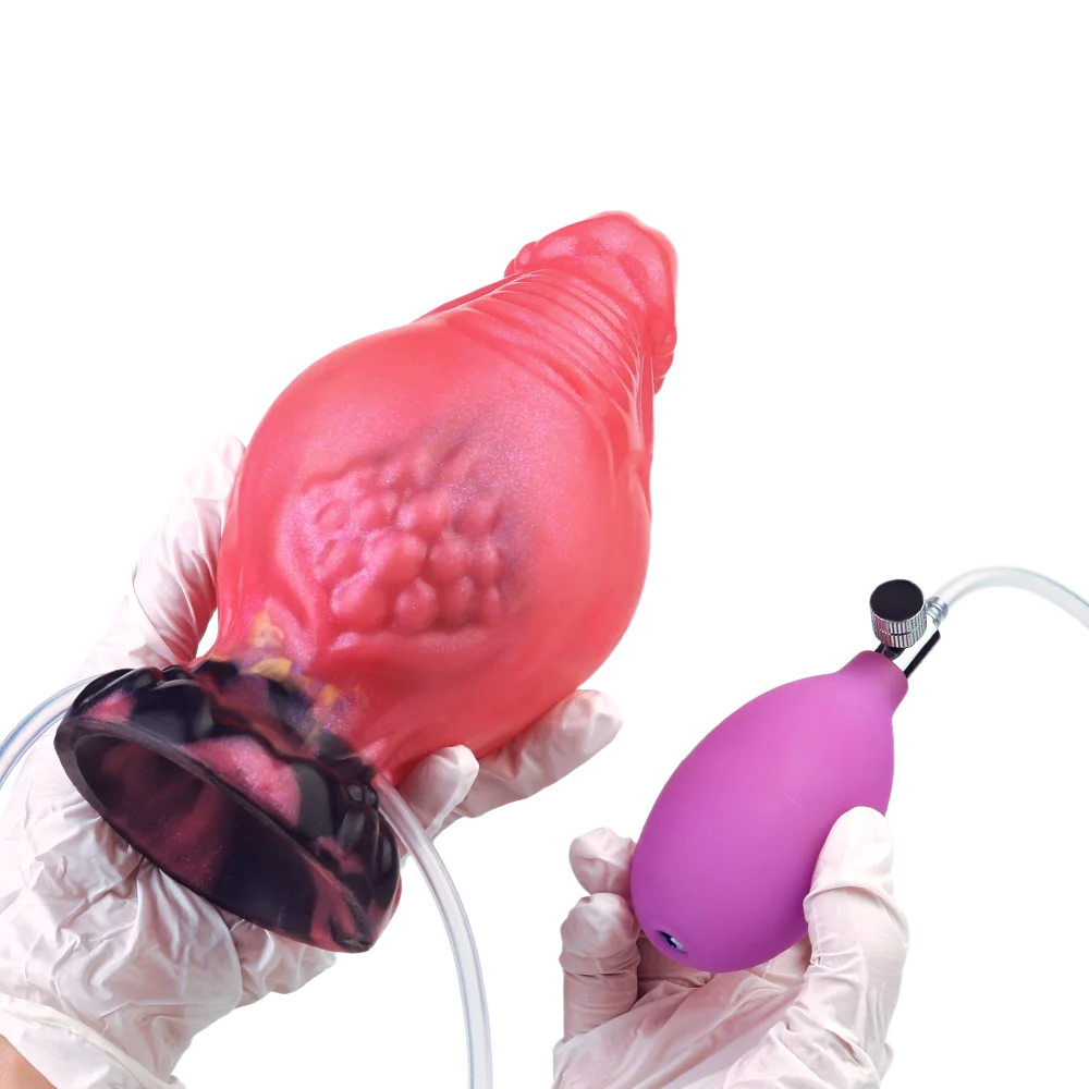 413g Inflatable Squirting Dildo Anal Plug Silicone Penis Butt Plug Adult Toy for Women Men Masturbator Inflatable Butt Expander