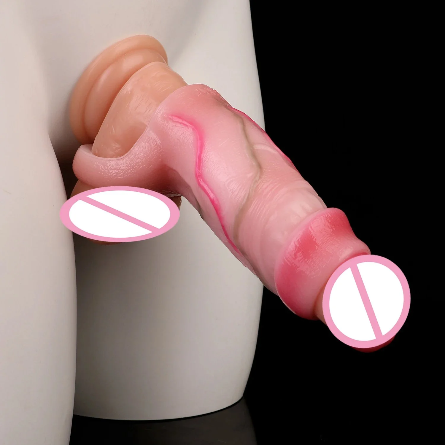 Fantasy Ejaculation Animal Dildo With Sucker Silicone Curved Squirting Penis SleeveThick Anal Plug Sex Toys for Women Men