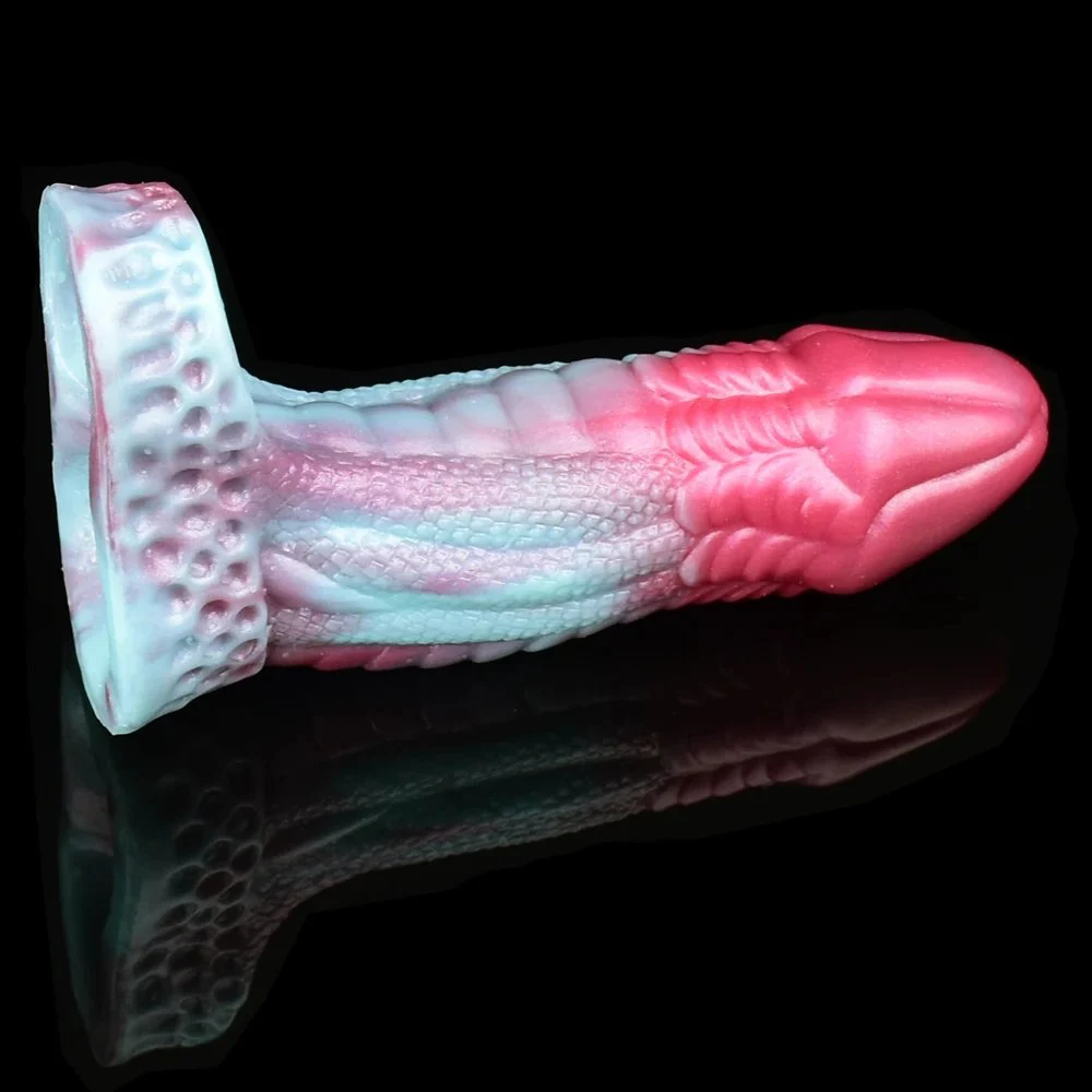 Fantasy Horse Penis Sleeve Gory Raw Meat Color Dick Enlargement & Extension Silicone Cock Sheath Sex Toys for Men