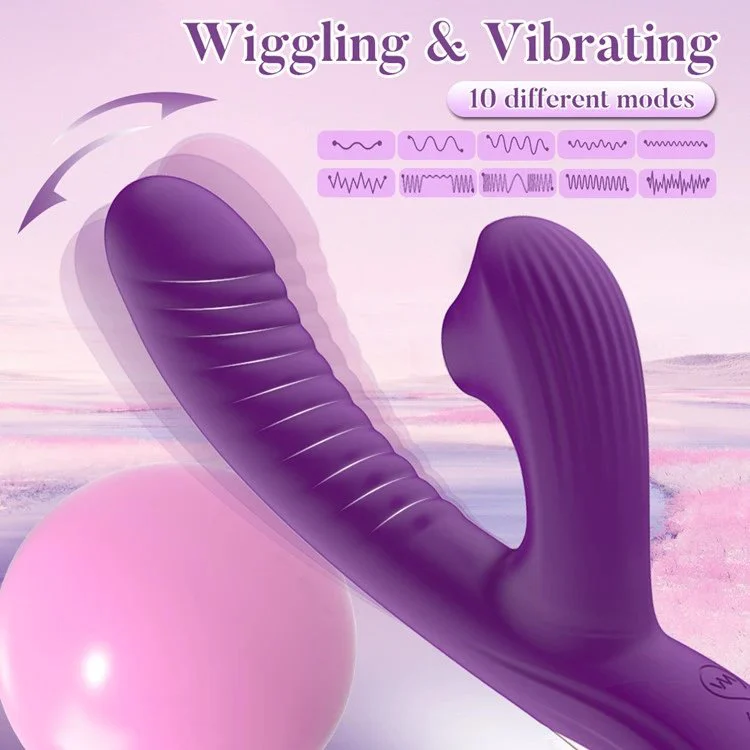 10 Frequency Powerful Sucking Massage Vibrator Rabbit Dildo Vibrator Sex Toys for Women