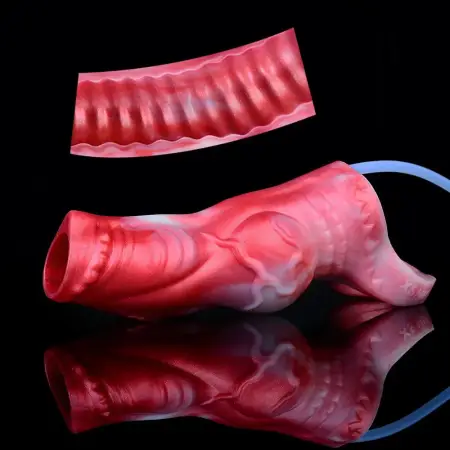 Animal Big Knot Dog Dildo Penis Sleeve,Squirting Penis Sleeve, Extensions Male Enlargement Delay Ejaculation Cock Ring Men
