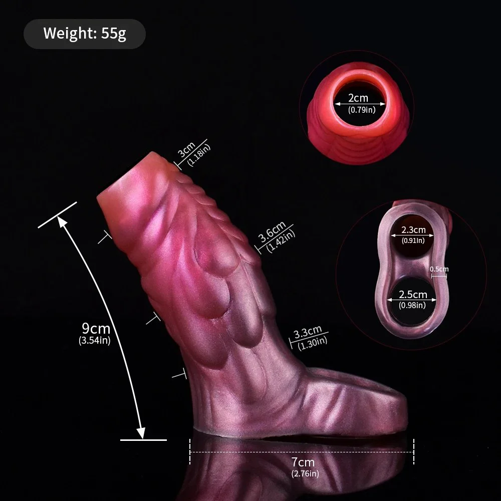 Fantasy Cock Extender Sleeve Penis Sheath Monster Sleeve Enlargement Adults Male Sex Toys for Men