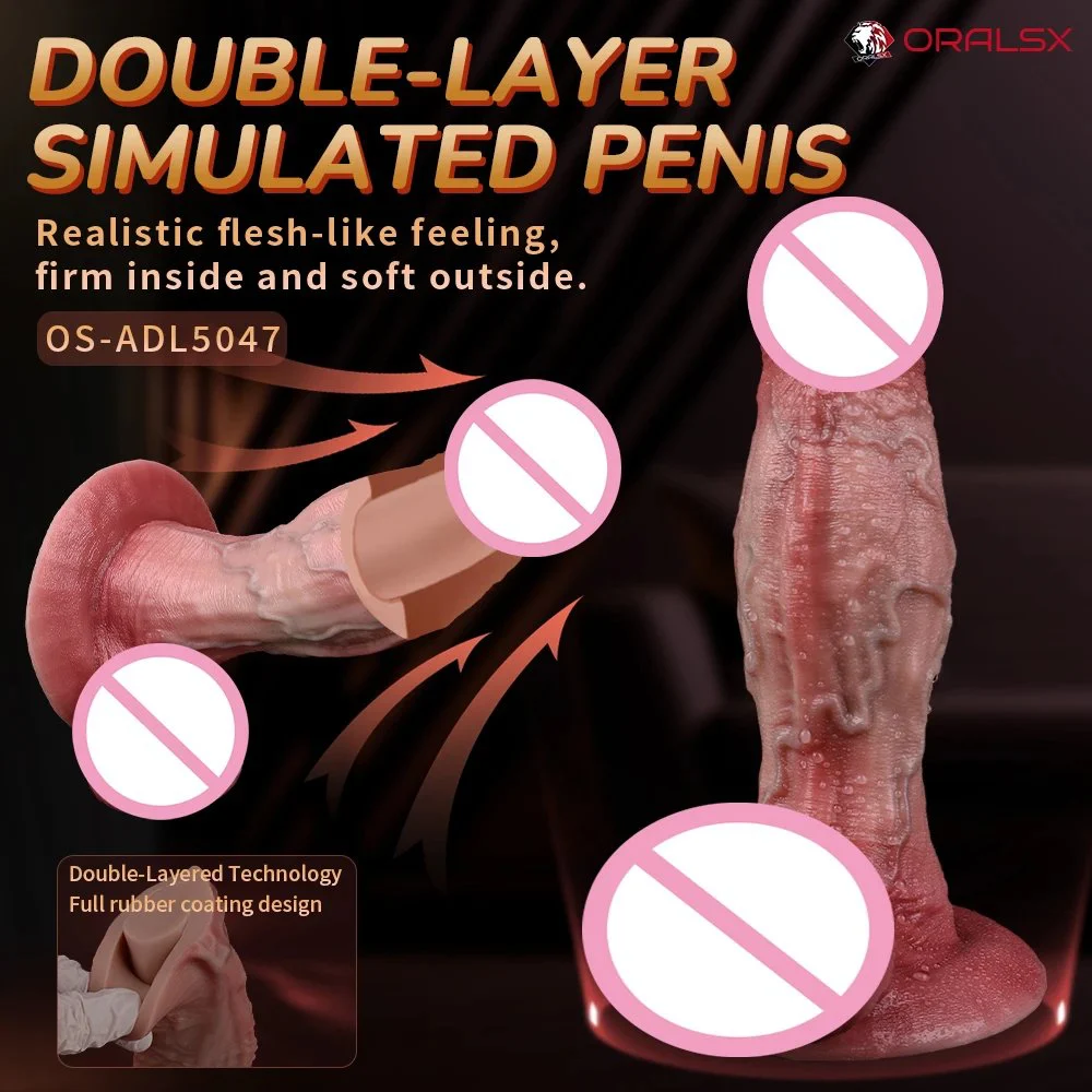 3D Precision Modeling Double-layer Simulation Technology Male Dildo Silicone Provides a Realistic Feel and Is Suitable