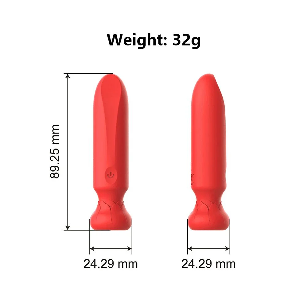 10 Speed Silicone USB G Spot Clitoral Vibrating Waterproof Bullet Vibrator Rose Sex Toy