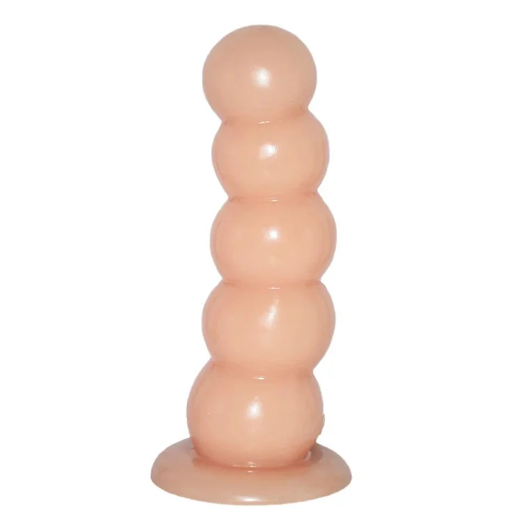 7.8 Total 7.3 Insertable Big Anal Toys Dia 2.2 Round Ball Shaped Butt Plug Graduated Five Beads Ripple Ribbed Anal Bead Dildo