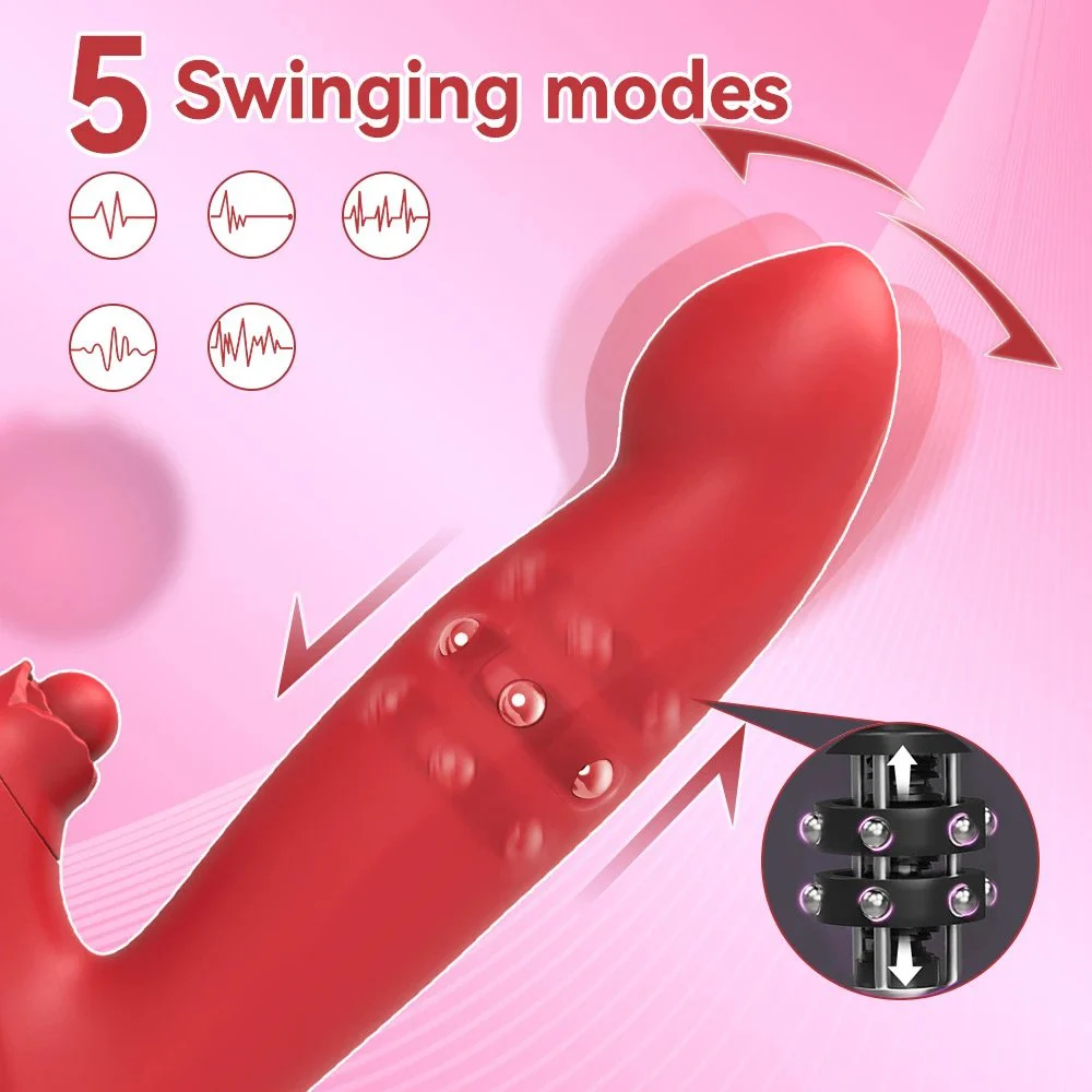 10 Frequency New Arrival AV Wand Clitoris Stimulator Swing Sucking G Spot Rabbit Vibrator Sex Toys for Women