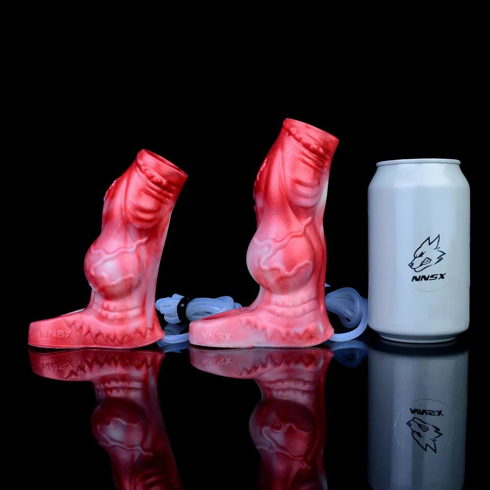 Animal Big Knot Dog Dildo Penis Sleeve,Squirting Penis Sleeve, Extensions Male Enlargement Delay Ejaculation Cock Ring Men