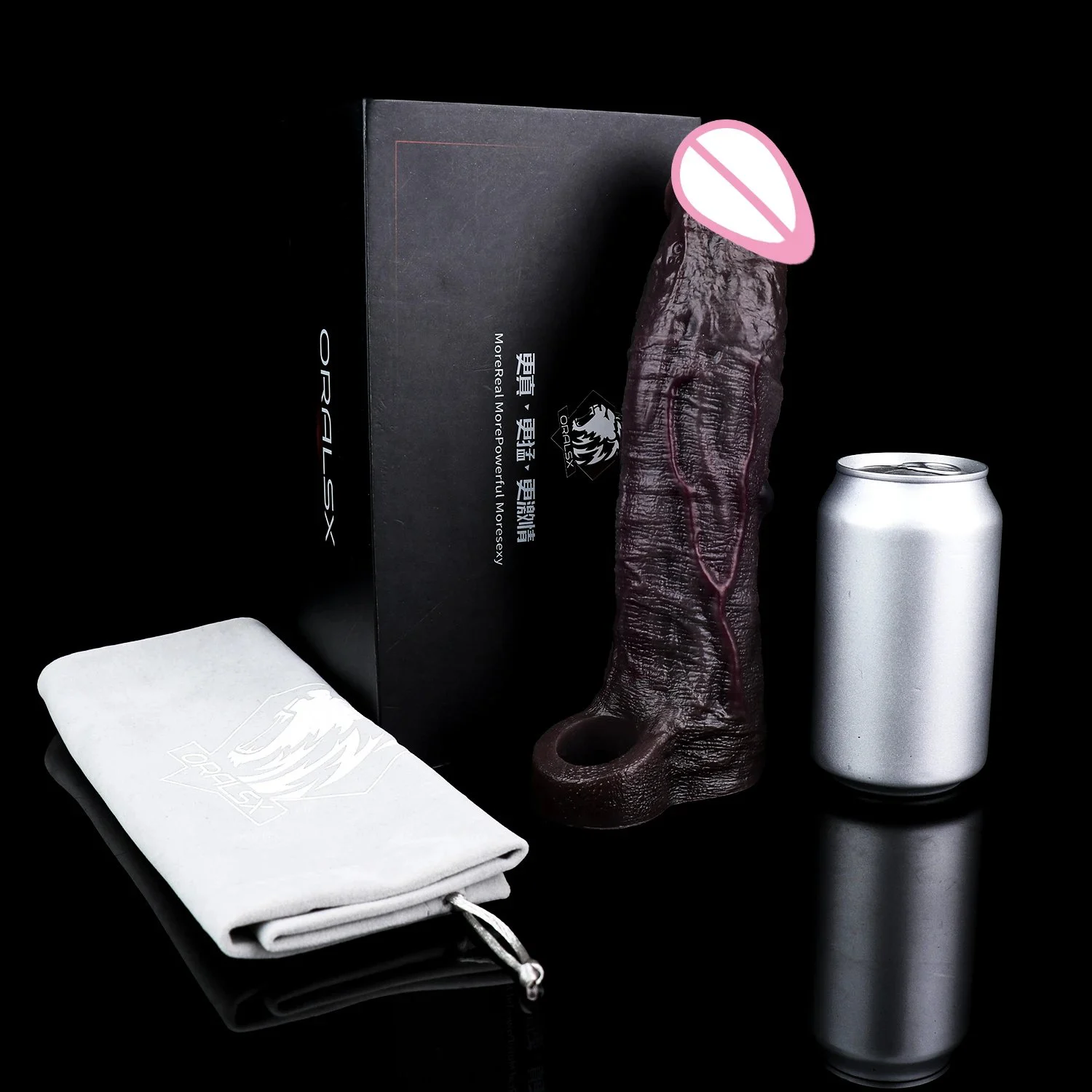 6 Best 10-Frequency Vibration Penis Sleeve Black Hollow Dildo Male Delay Ejaculation Sex Toys