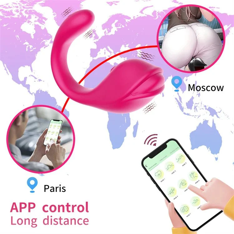 9 Modes App Control Jumping Egg Rechargeable Vibrating Massager Dolphin Vibrator Female Sex Toy