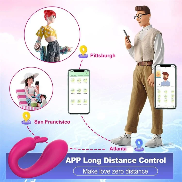 9 Modes Sex Toy Women Clitoris Stimulator Rabbit Vibrating Panties Wearable Panty Vibrator With App