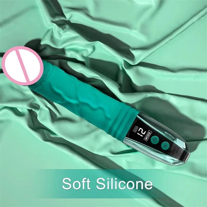 10-Frequency LED Vibrating Clitoral Dildo USB Power Adult Women's Sex Toys with G-Spot and Vaginal Vibrators
