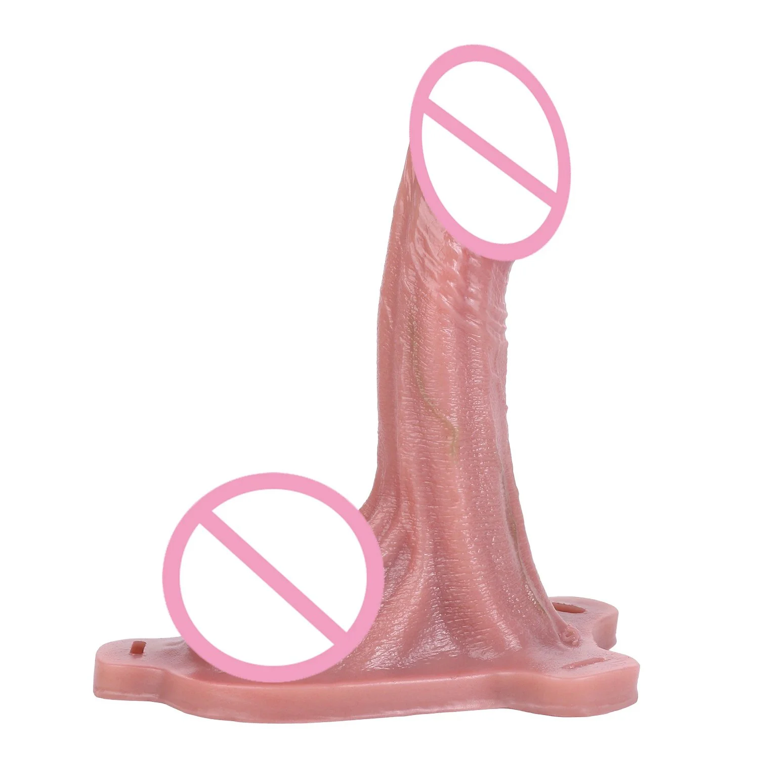 7Inch Hollow Strap on for Men Dildo Penis Sleeve Enlarge Prolong Adjustable Penis Extender Strap on Realistic Dildo for Couples