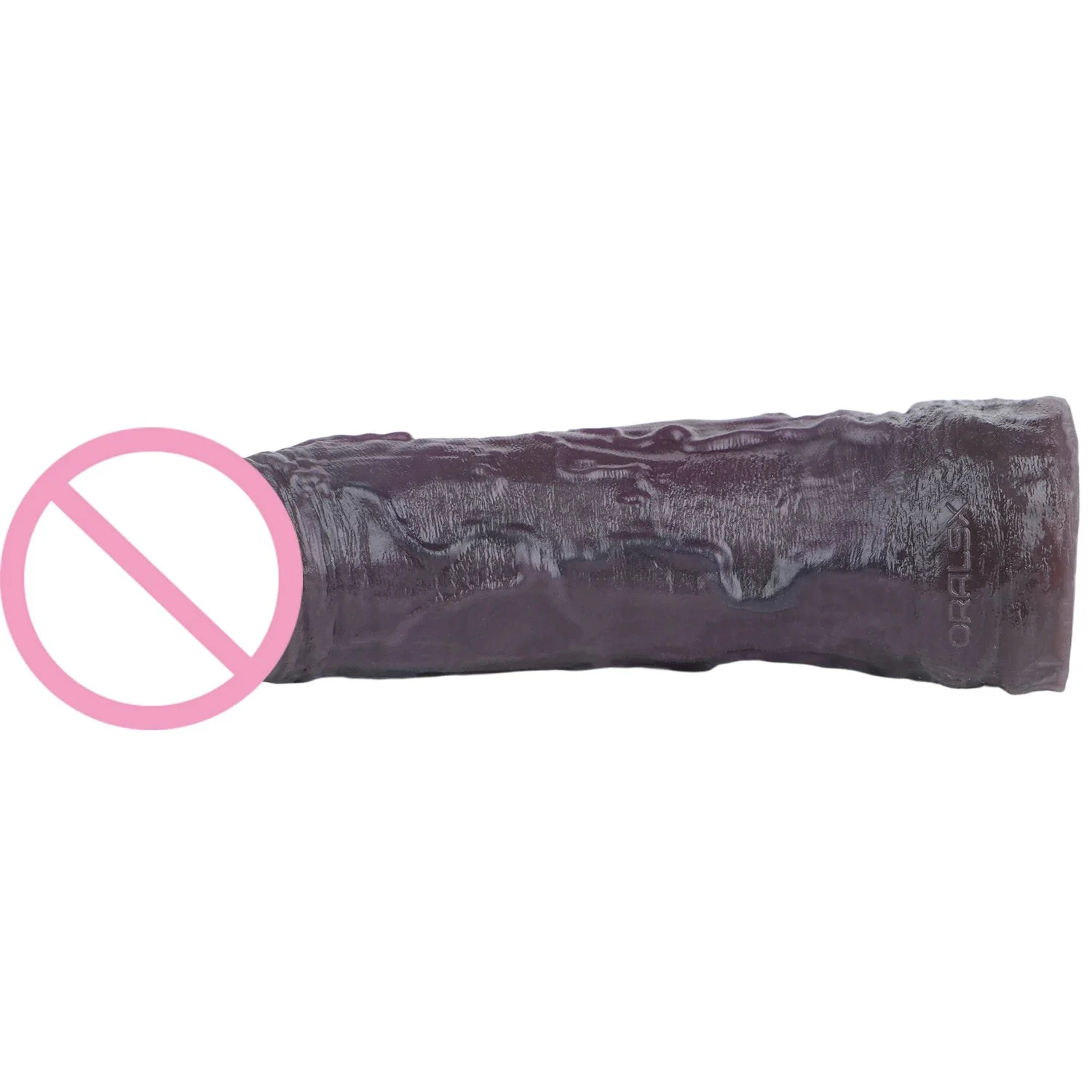 Black Penis Extender Silicone Soft Cock Ring Cock Sheath for Men Delay Ejaculation Reusable Condom Sex Toy for Couple