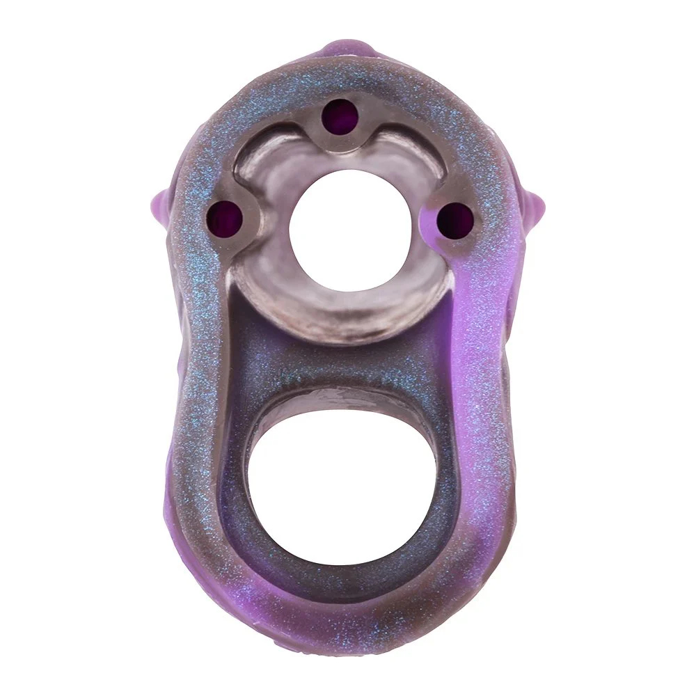 Amber Purple Fantasy Dildo Soft Silicone Penis Enlargement Sleeve Male Penis Extender Couple Sex Toys 1