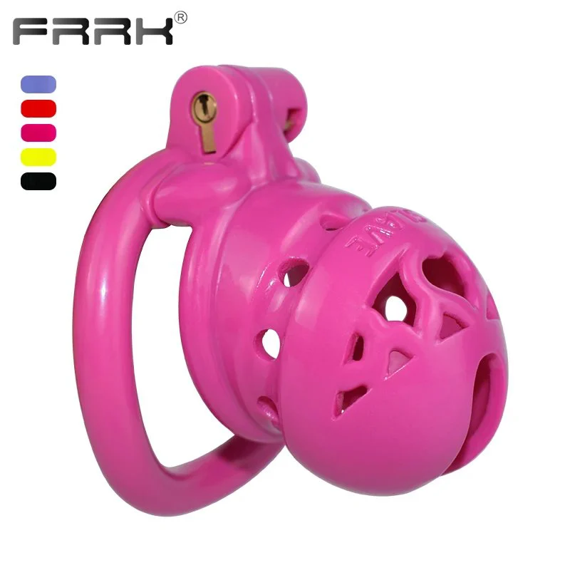 35mm Big Chastity Cage for Male Bondage Belt Device Lightweight Shiny Smooth Plastic Penis Rings Sex Toys