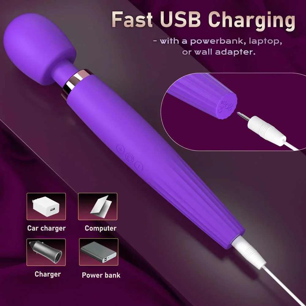 5 Vibration Modes High Quality Sex Toy Super Big AV Sex Vibrator Rechargeable Personal Body Massage