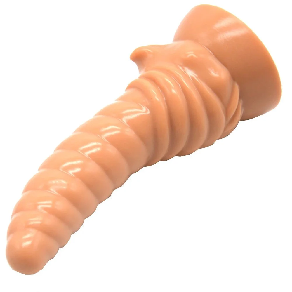 7inch Anal Plug Horn Shaped Dildo Silicone Soft Dildo Sex Tool Penis Sex Toy for Women Big Anal Dildos Big Soft Penis for Man