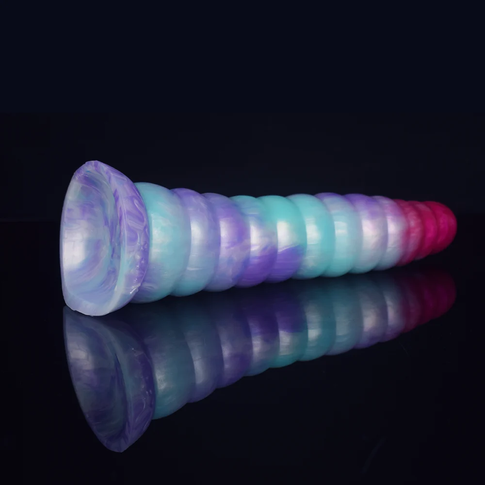 568g Ice Dragon Colour Silicone Anal Plug Adult Erotic Products