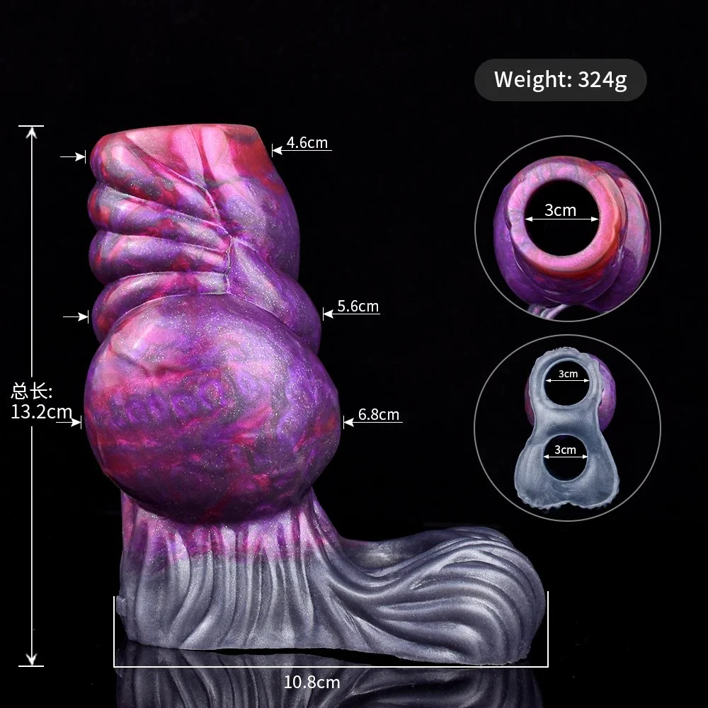 Arrive Reusable Silicone Dildo Sleeve Adult Sex Shop Enlargement Dildo Bare Head Sleeve for Men Sex Couples