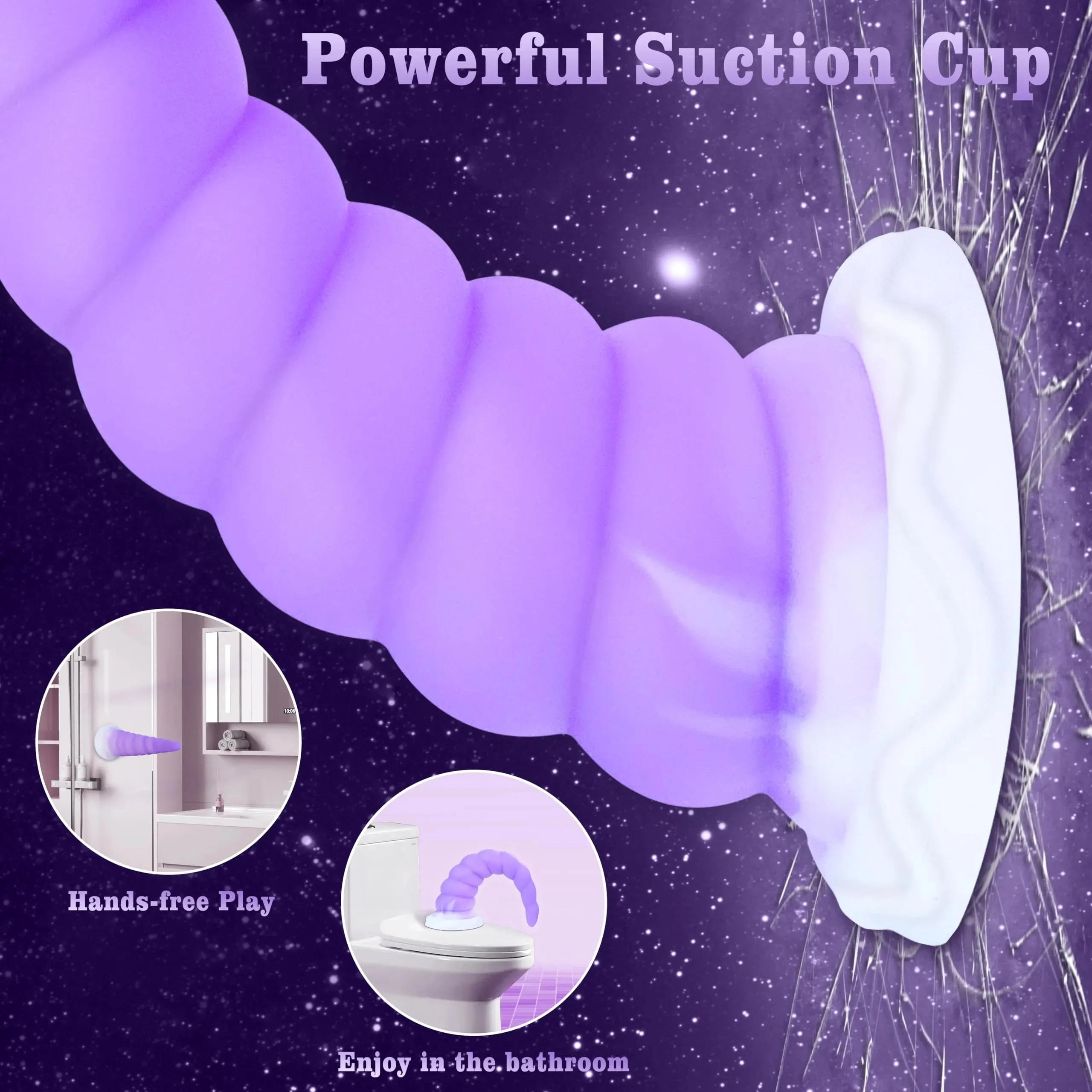 7.68in Silicone Anal Stretcher Spiral Butt Plug Soft Strong Suction Cup Hands-Free Waterproof Eco-Friendly Gelance Adult Toy for