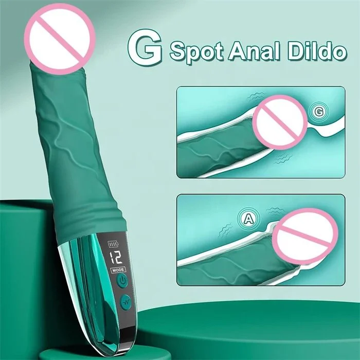 10-Frequency LED Vibrating Clitoral Dildo USB Power Adult Women's Sex Toys with G-Spot and Vaginal Vibrators