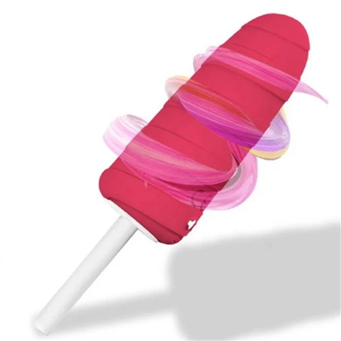 10-Speed USB-Powered Icy Cream Waterproof Non-Latex Vibrator for 10-Frequency Vaginal Wand for Women's Clit Clitoris Stimulation