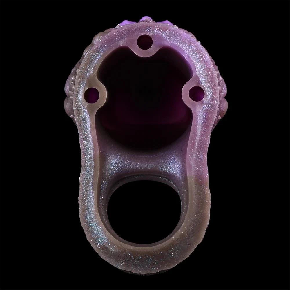 Alien Grainy Penis Sleeve 5 Inch Reusable Realistic Silicone Alien Penis Extender Sleeve Condom for Male Enlarger